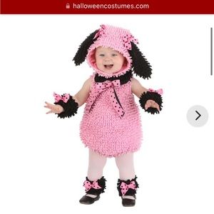 Baby girl- Pink poodle costume- 6-12month- shoes not included